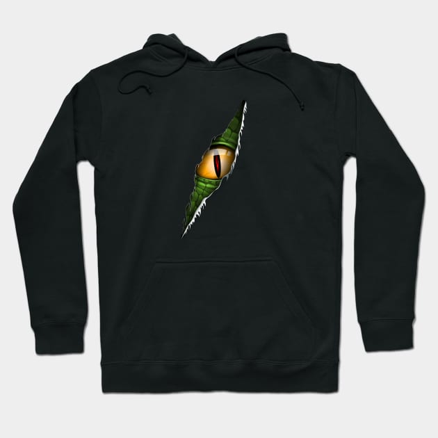 Reptile Eye Hoodie by TambuStore